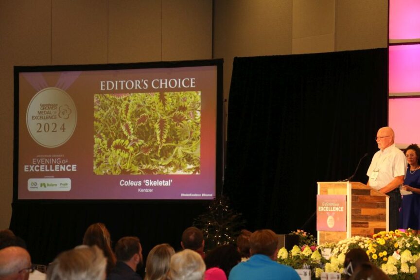 Rick Grazzini at Evening of Excellence accepting the Editors Choice Award for Kientzler