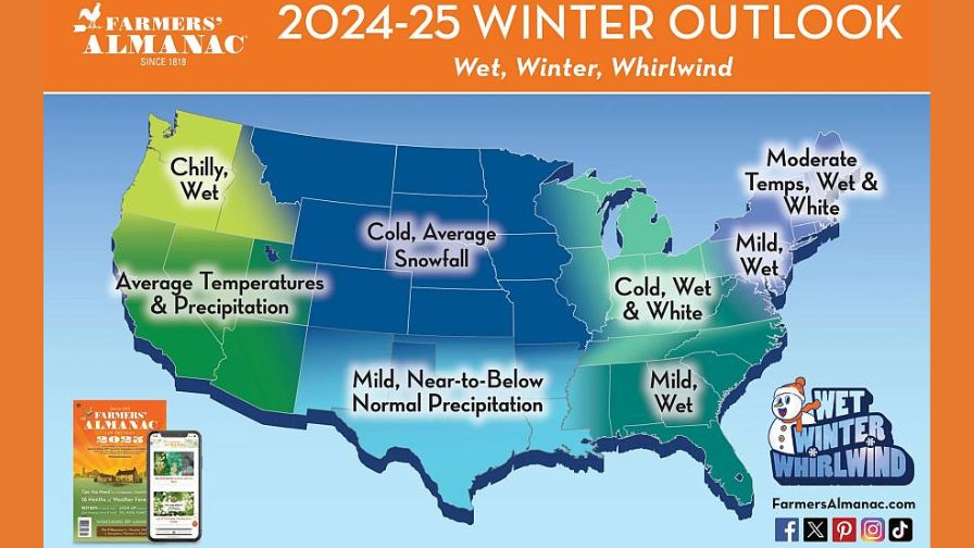 The Farmers’ Almanac's 20242025 Winter Weather Predictions Are Here